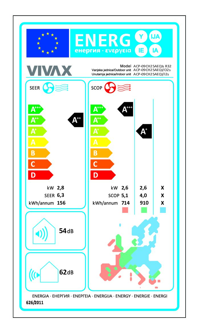 VIVAX Q DESIGN inverterski klima uređaj 2,93kW, ACP- 09CH25AEQI+ R32 - Slika 9